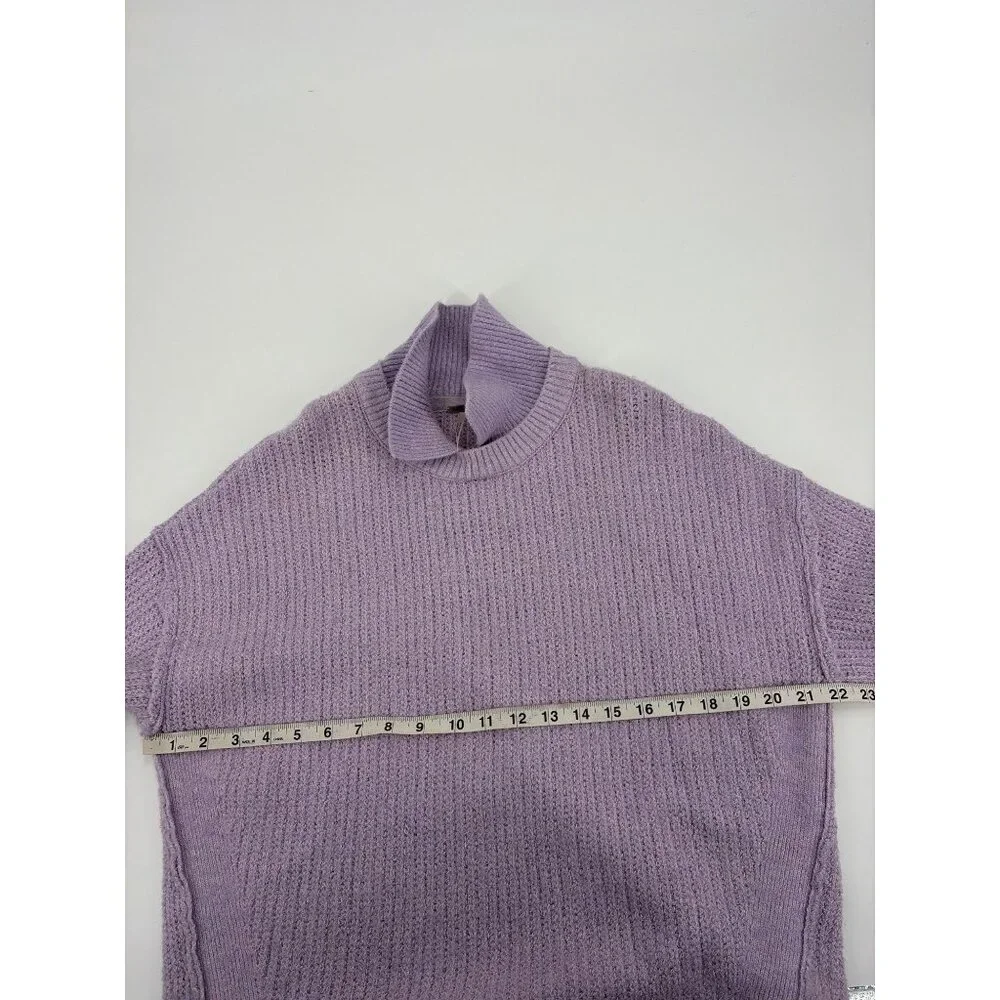 Free People Pony Up Pullover Sweater Lavender Collared Light Academia Knit - Picture 5 of 6